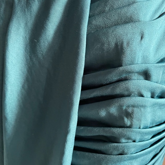 Karen Millen Mini Bubble Green Dress sz10 - Picture 3 of 5